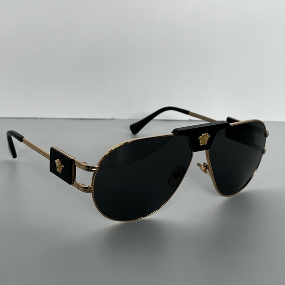 Versace Black and Gold Sunglasses - Picture 5 of 13